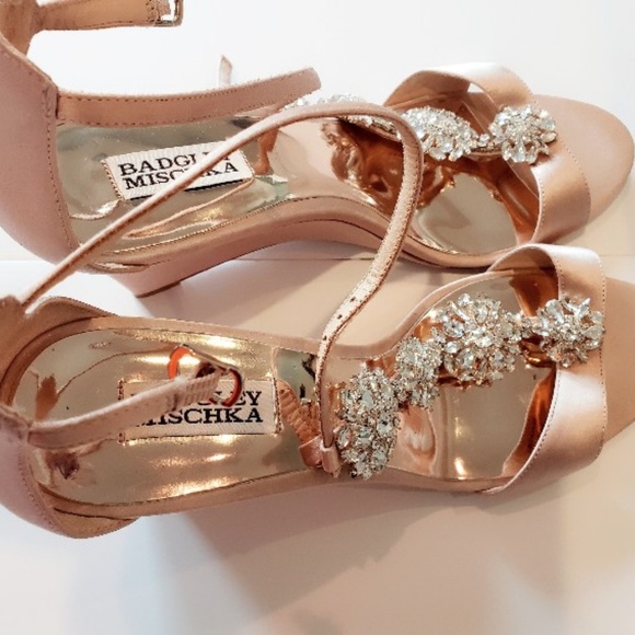 Badgley Mischka jeweled sandals - Picture 5 of 6